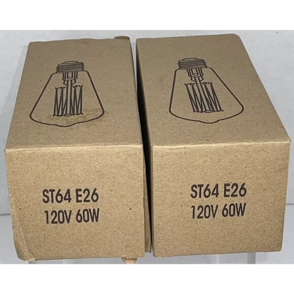 Model ST64 E26 Edison Bulb (Lot Of 2) 120V 60W - Picture 7 of 7